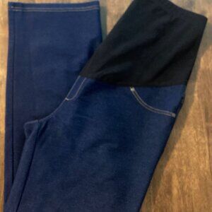 Time and Tru Full Panel Maternity Jeans Dark Wash Size M (8-10) NWOT!